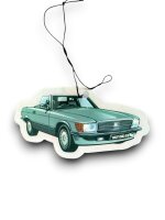 Duftbaum für Mercedes SL R107 Lufterfrischer Retro Motiv für Autospiegel