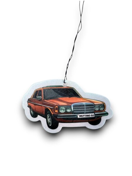 Duftbaum für Mercedes W123 Lufterfrischer Retro Motiv für Autospiegel
