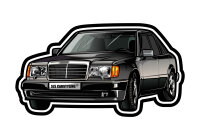 Duftbaum für Mercedes W124 Lufterfrischer Retro Motiv für Autospiegel