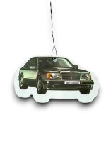 Duftbaum für Mercedes W124 Lufterfrischer Retro Motiv für Autospiegel