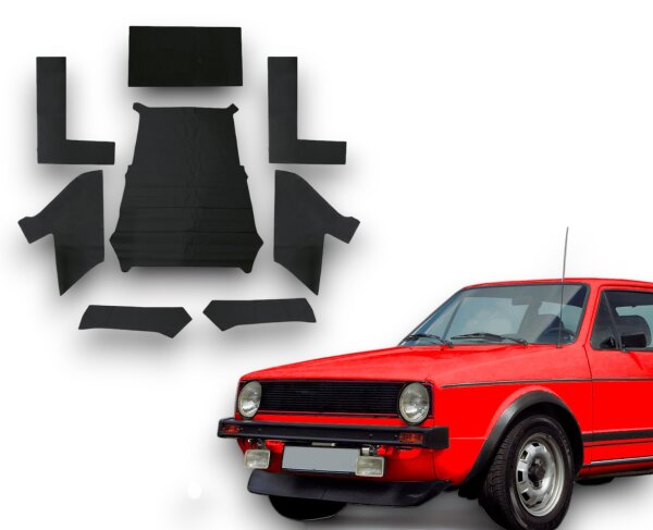 Dachhimmel Himmel für 3 Türer VW Golf 1 schwarz