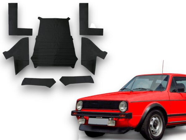 Dachhimmel Himmel für 3 Türer VW Golf 1 schwarz ohne Schiebedach