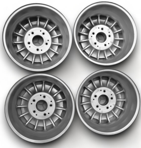 Original Barockfelgen 6J 14 Zoll für Mercedes SL 107 W108 W123 W126 W113 usw.