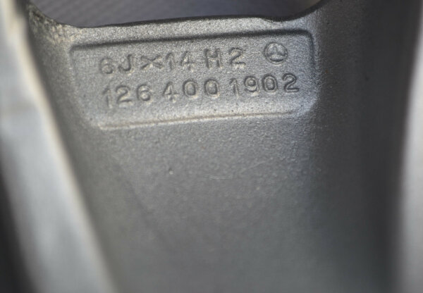 Original Barockfelgen 6J 14 Zoll für Mercedes SL 107 W108 W123 W126 W113 usw.
