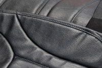 Sitzbezüge Maß für Opel Vivaro Renault Trafic Nissan Primastar 2001–2015 Kunstleder Schwarz