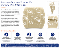 Lehnenauflage Schaum Polster Rückenlehnen für Porsche 356-B (BT5-C)