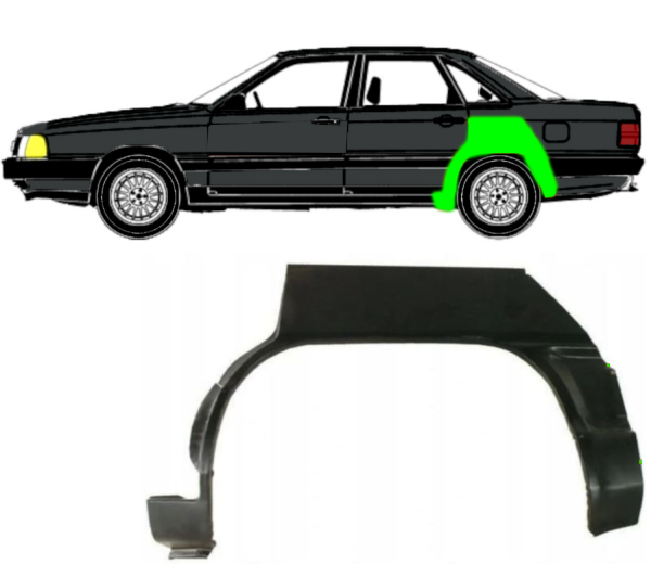 Radlauf für Audi 100 C3 1982 - 1991 links