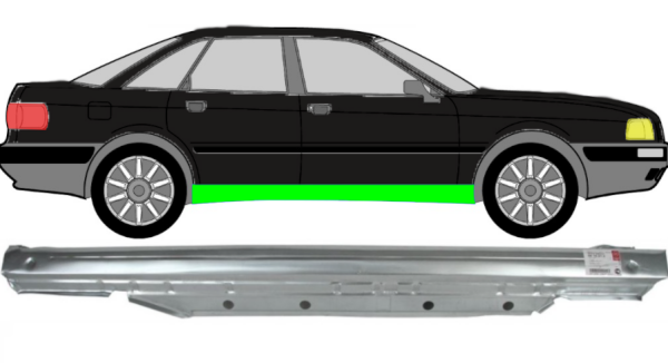 Vollschweller für Audi 80 B3 1986 - 1991 rechts