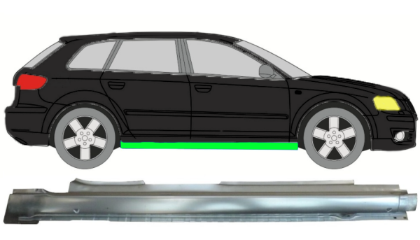 Vollschweller für Audi A3 8P 2003 - 2012 rechts