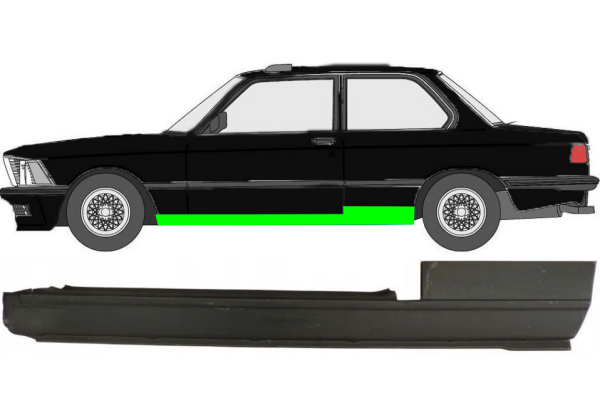 Vollschweller für BMW 3er E21 3 Türer 1975 - 1984 links