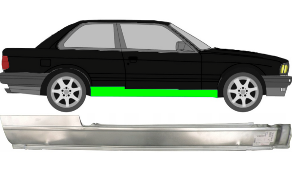 Vollschweller für BMW 3er E30 3 Türer 1982 - 1994 rechts