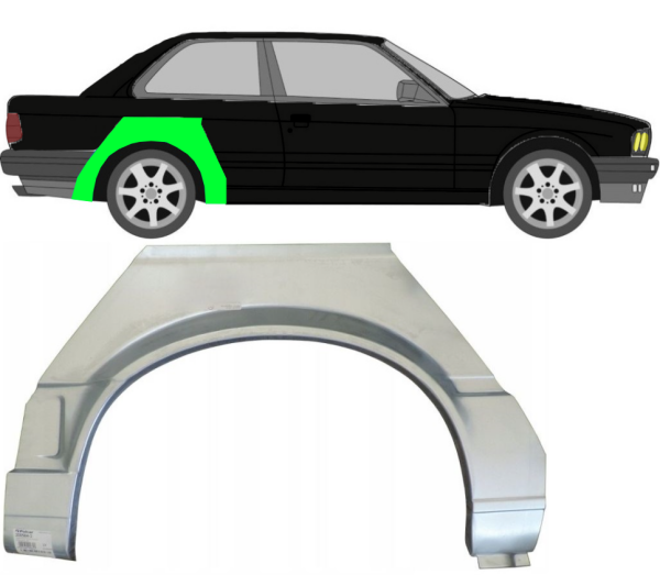 Radlauf für BMW 3er E30 3 Türer 1987 - 1994 rechts