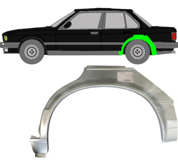 Radlauf für BMW 3er E30 5 Türer 1982 - 1987 links