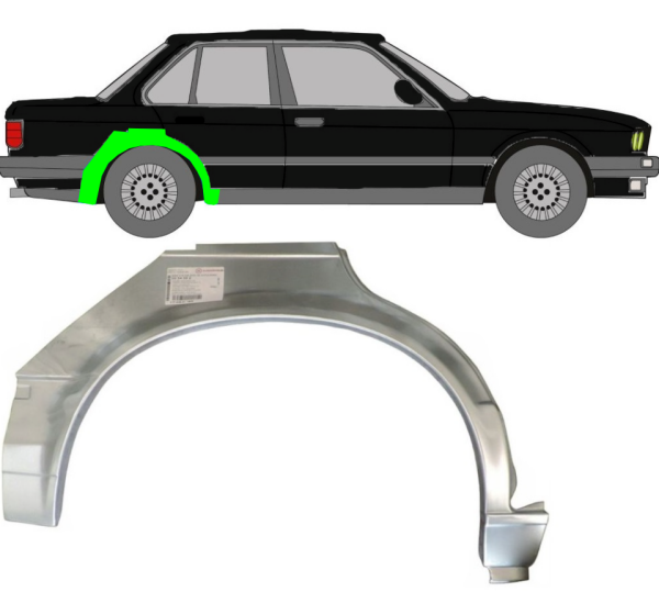 Radlauf für BMW 3er E30 5 Türer 1982 - 1987 rechts