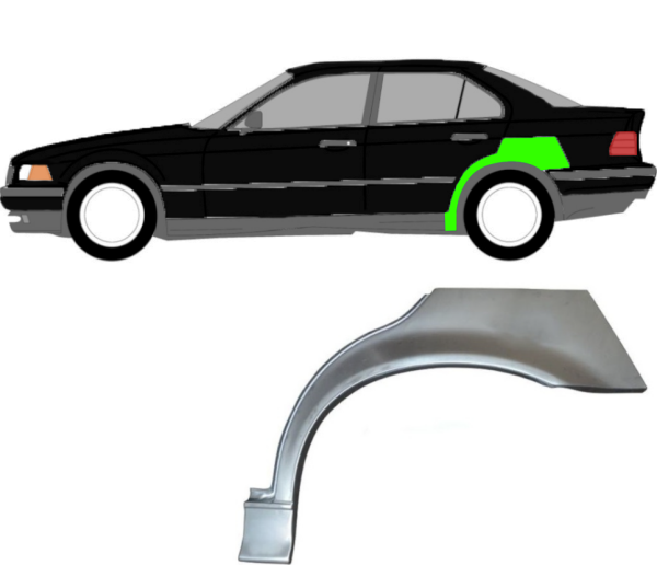 Radlauf für BMW 3er E36 Limousine 1990 - 2000 links