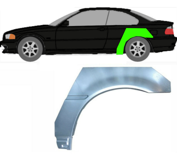 Radlauf für BMW 3er E46 Coupe 1998 - 2008 links