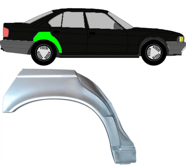 Radlauf für BMW 5er E34 1987 - 1996 rechts