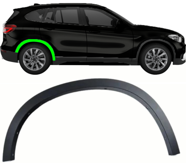 Radlaufverbreiterung für BMW X1 F48 2015 - 2022 rechts hinten