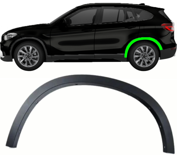 Radlaufverbreiterung für BMW X1 F48 2015 - 2022 links hinten