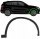 Radlaufverbreiterung für BMW X1 F48 2015 - 2022 rechts vorne