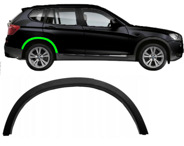 Radlaufverbreiterung für BMW X3 F25 2010 - 2014 rechts hinten