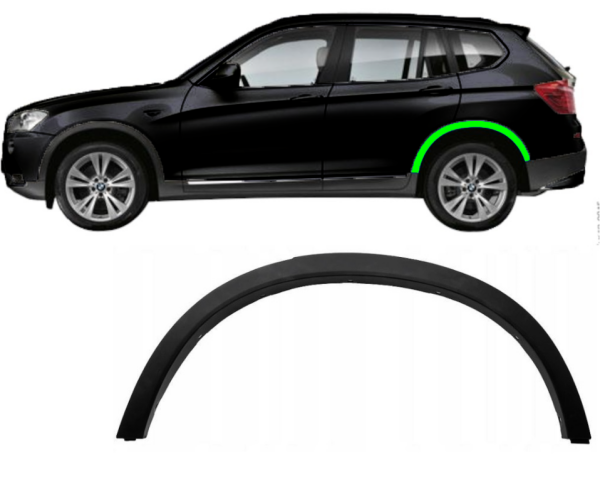 Radlaufverbreiterung für BMW X3 F25 2010 - 2014 links hinten