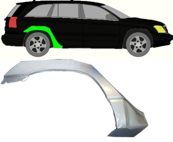 Radlauf für Chrysler Pacifica 2003 - 2007 rechts