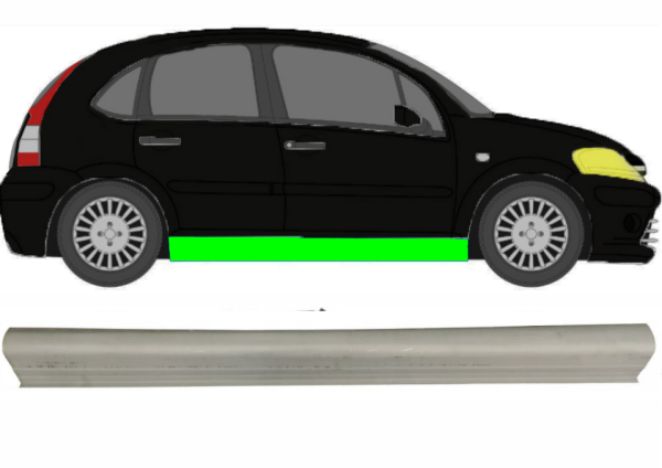 Schweller für Citroen C3 2002 - 2010 rechts