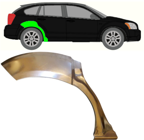 Radlauf für Dodge Caliber 2006 - 2013 rechts