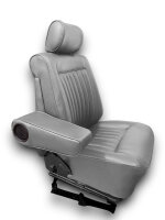 SitzBezüge Bezüge für Mercedes Benz W126 SE SEL Limousine grau 1979 - 08/1985