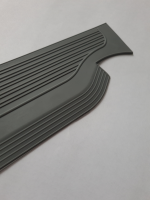 Gummi Einstiegsleisten Schweller Beläge für Mercedes W108 grau