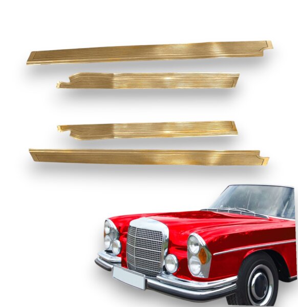Gummi Einstiegsleisten Schweller Beläge für Mercedes W108/W109 beige