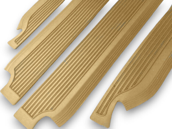 Gummi Einstiegsleisten Schweller Beläge für Mercedes W108/W109 beige