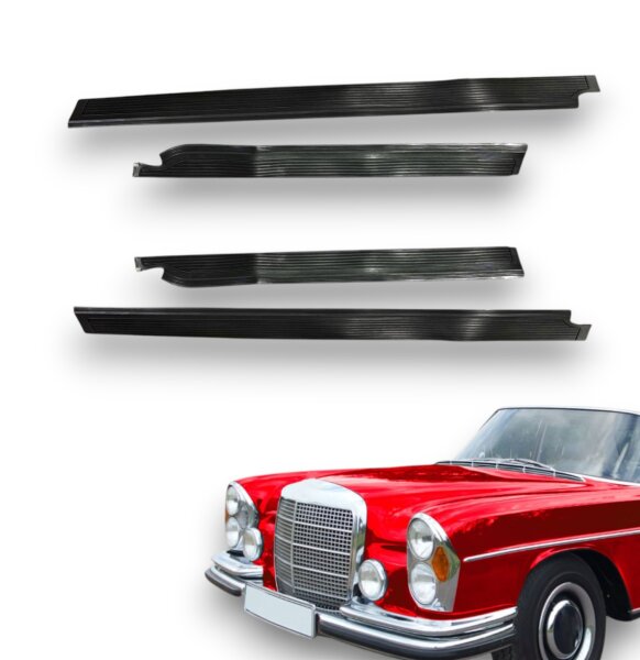 Gummi Einstiegsleisten Schweller Beläge für MercedesW108/W109 schwarz