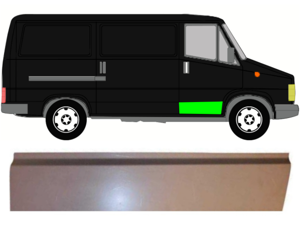 Tür außen für Fiat Ducato 1981 - 1994 vorne rechts